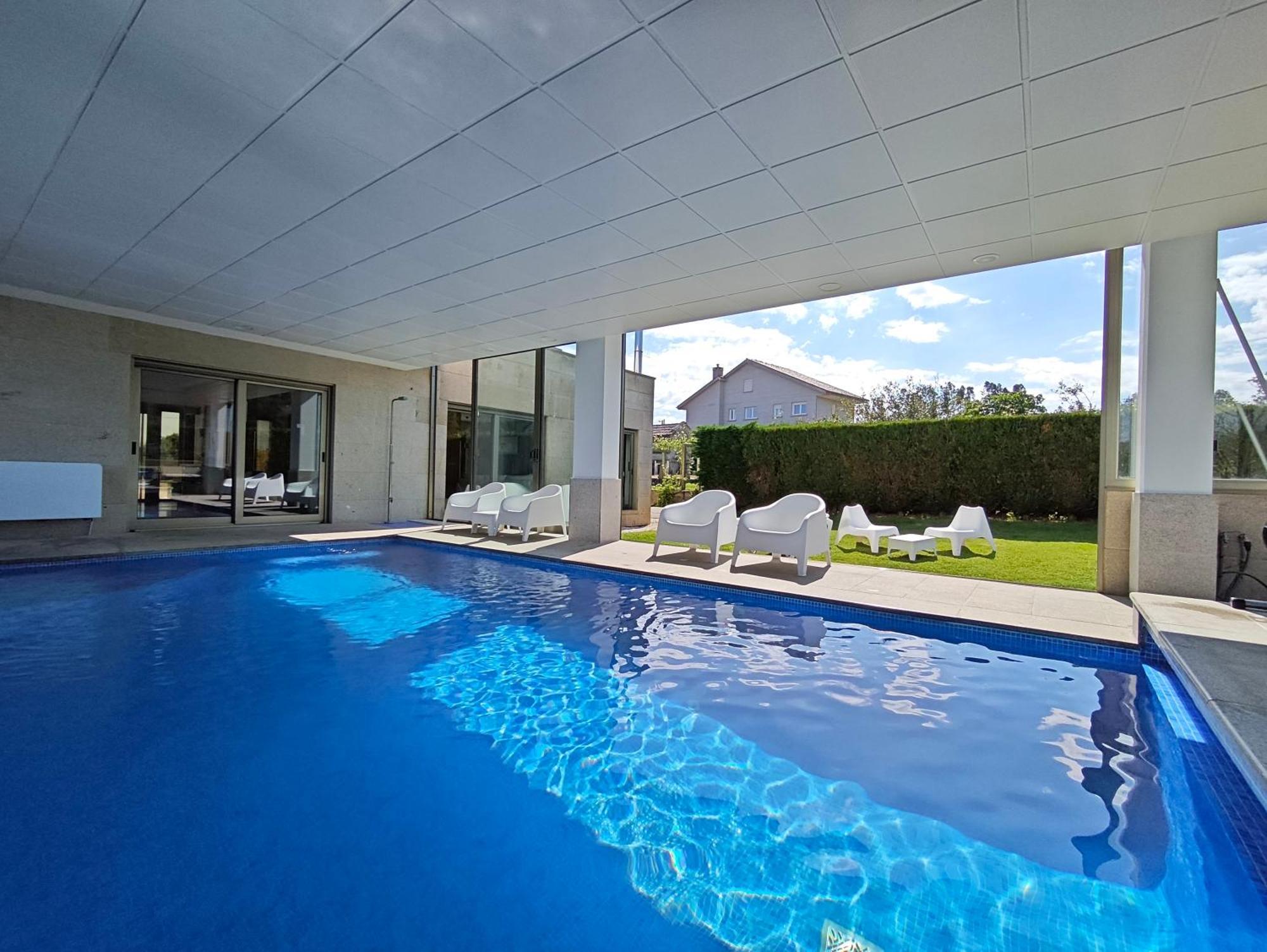 Sanxenxo Casa Rial 47 Con Piscina Climatizada Villa Buitenkant foto