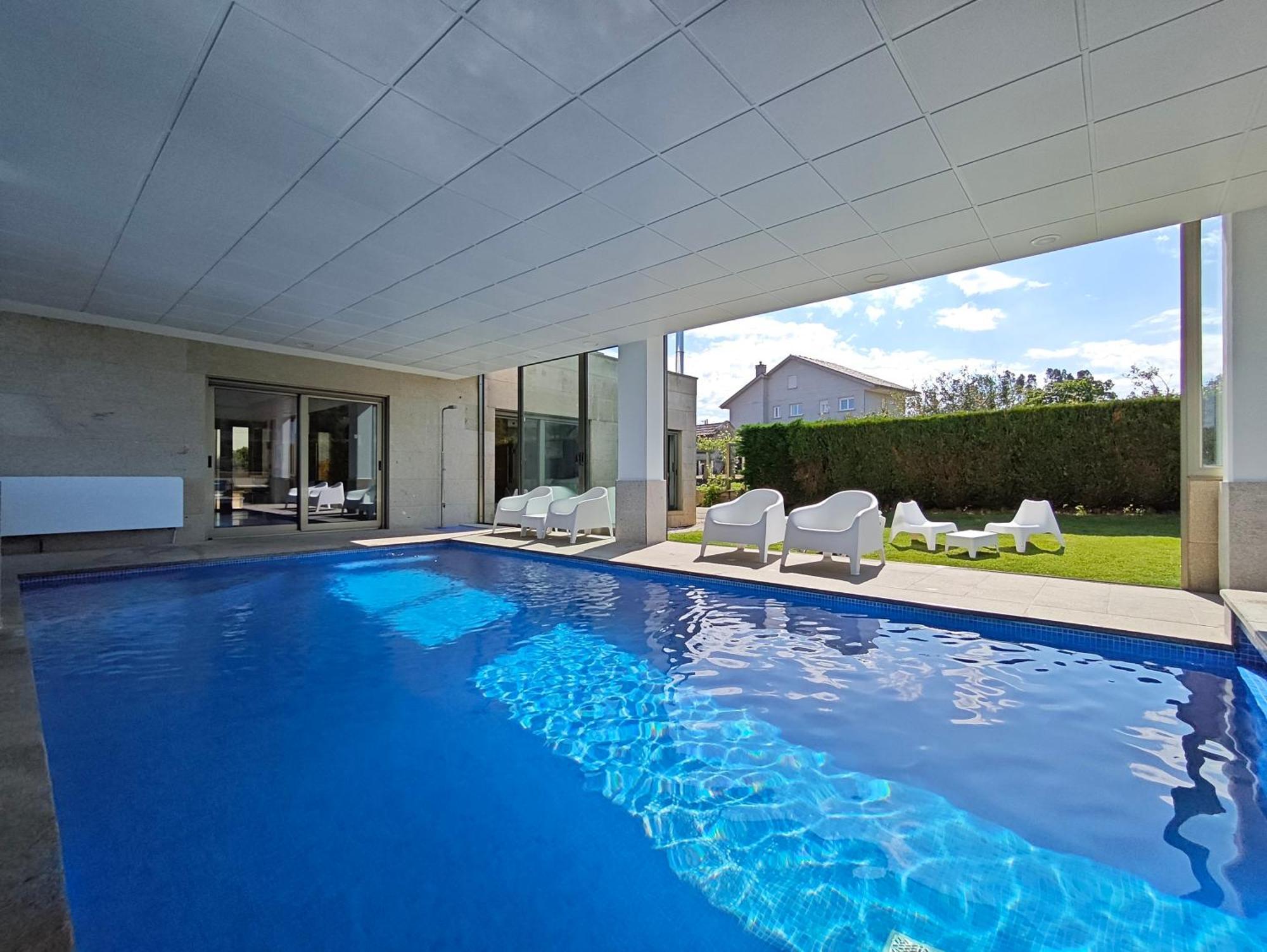 Sanxenxo Casa Rial 47 Con Piscina Climatizada Villa Buitenkant foto